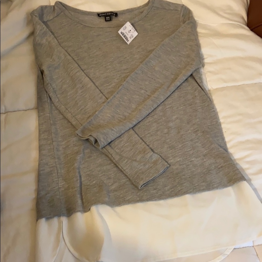 J crew long sleeve top XXS